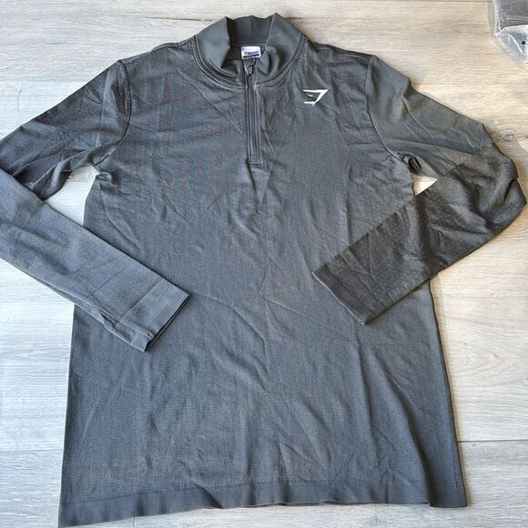 Gymshark SPORT SEAMLESS 1/4 ZIP‎ Grey Small NWT in packaging - Picture 6 of 10